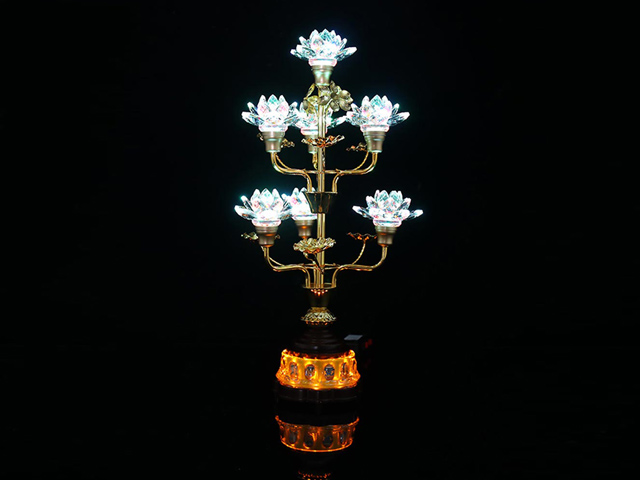 Đèn búp sen lưu ly 7 hoa (53x13,5)